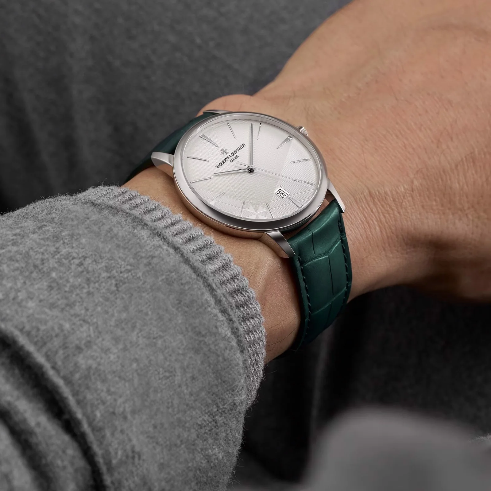 Patrimony Self-Winding | 40mm, 18K White Gold, Leather, Silver Dial - Image 5