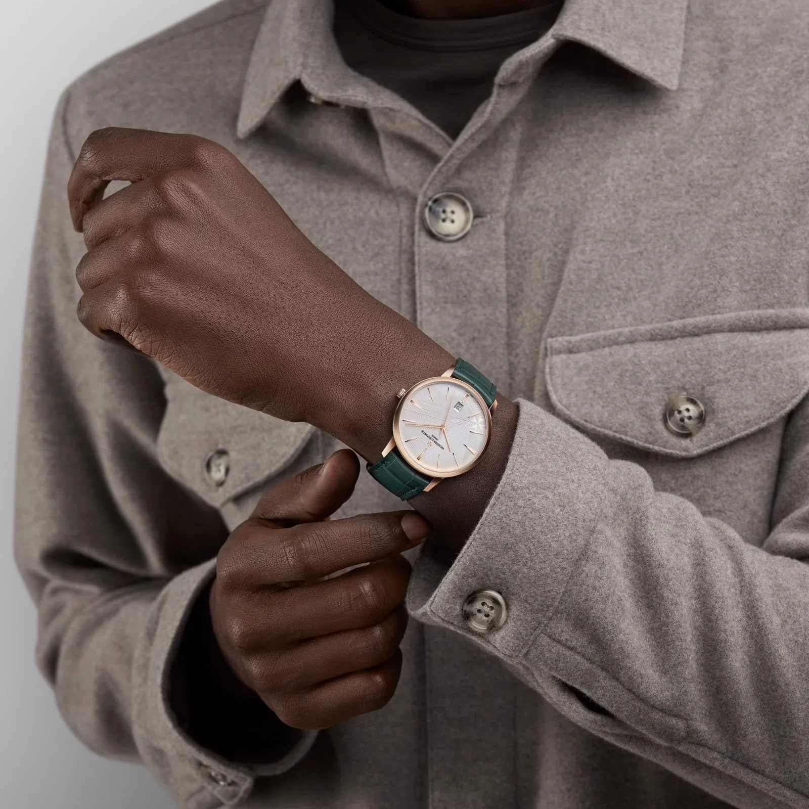 Patrimony Self-Winding | 40mm, 18K Rose Gold, Leather, Silver Dial - Image 7