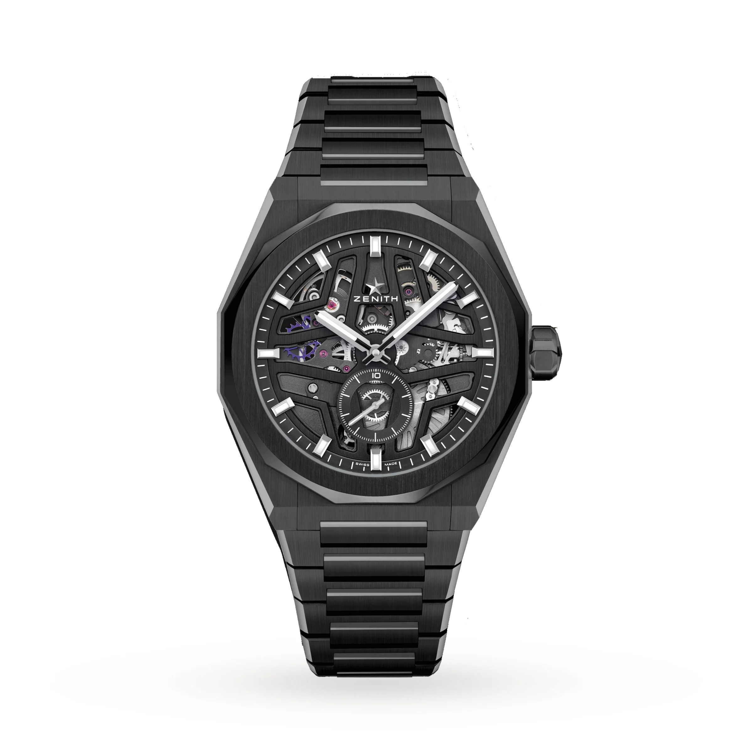 Defy Skyline Skeleton | 41mm, Ceramic, Black Dial