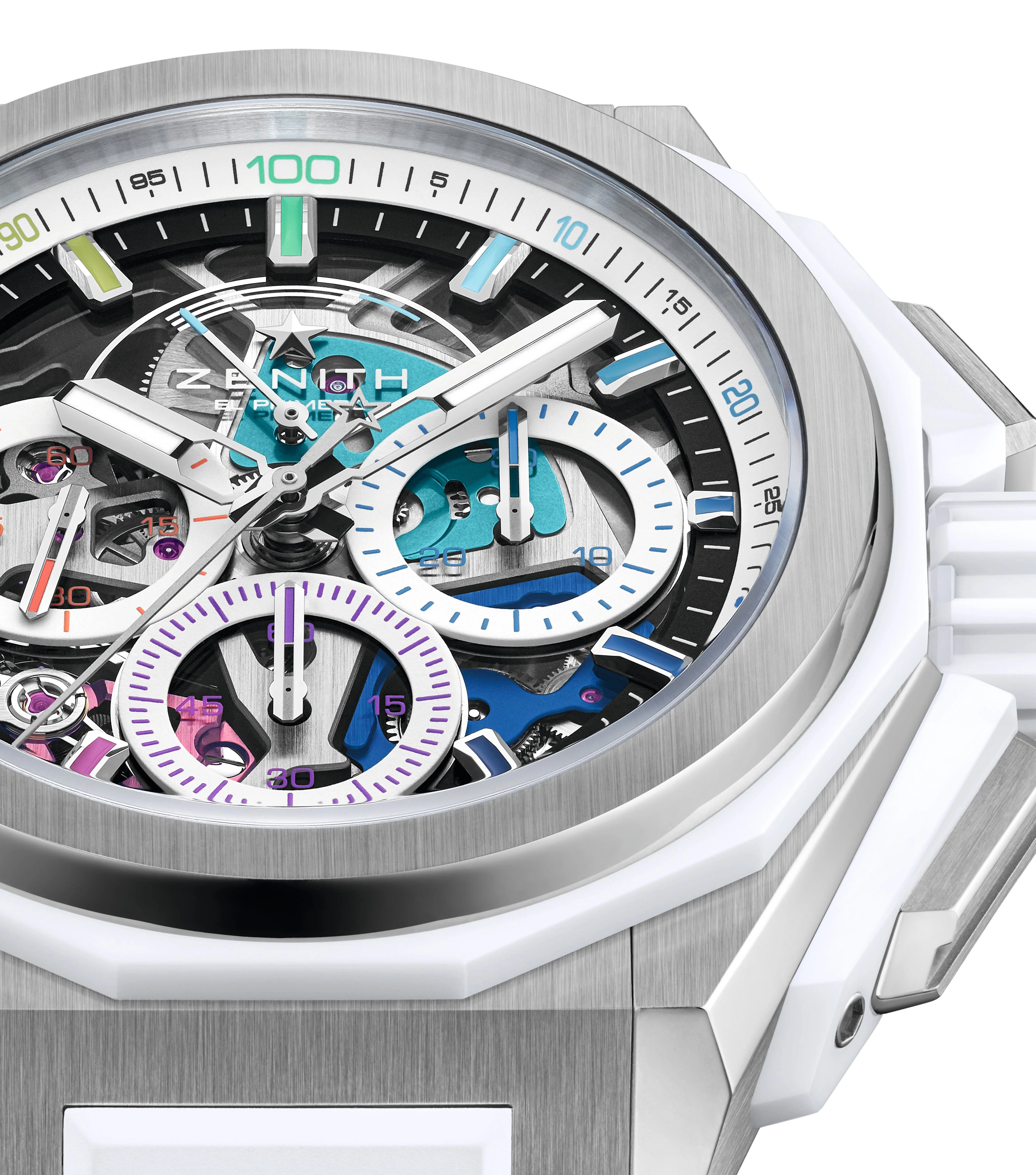 Defy Extreme Chroma | 45mm, Ceramic & Titanium, Rubber, White Dial - Image 3