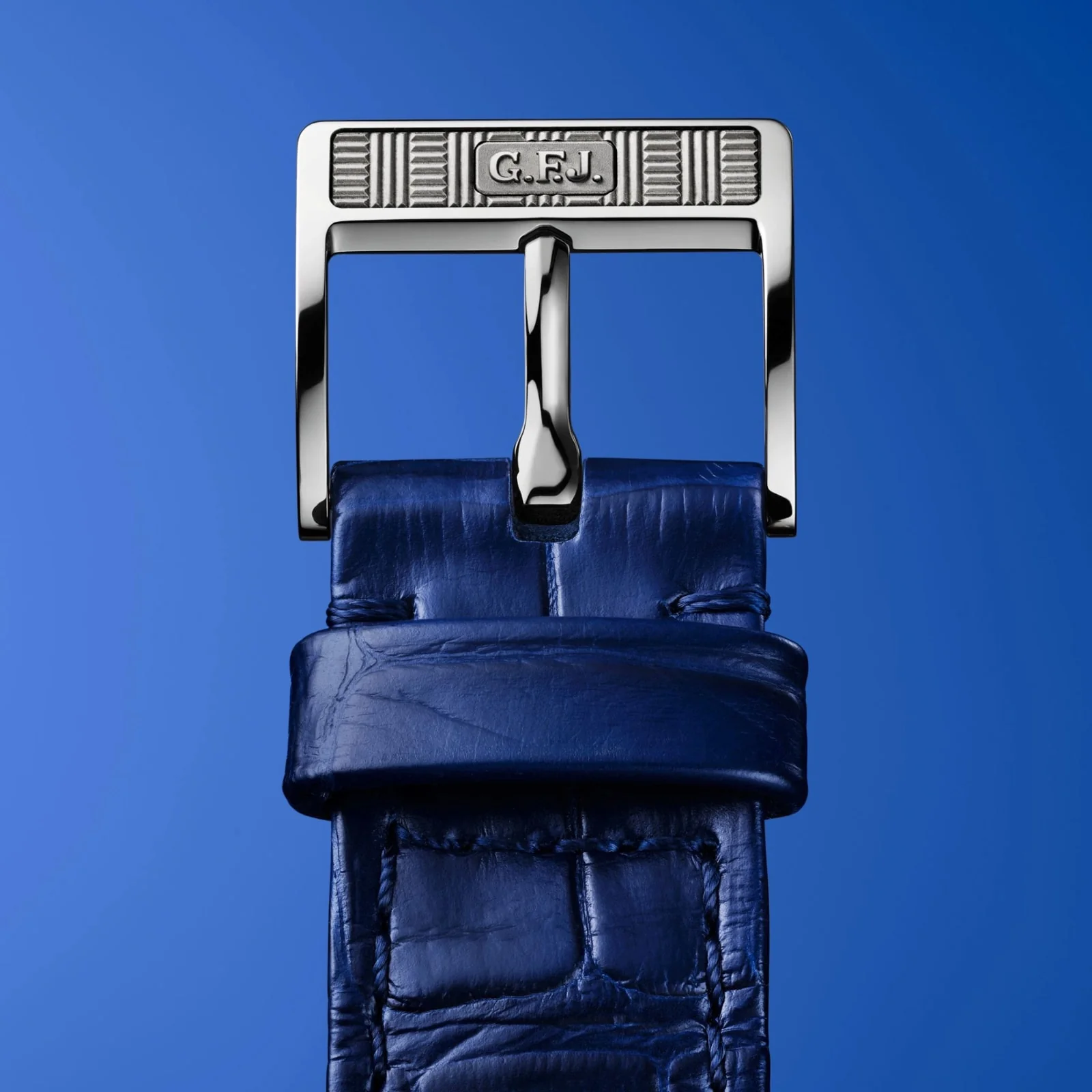 Limited Edition G.F.J. Calibre 135 160th Anniversary Edition | 39mm, Platinum, Leather, Lapis Dial - Image 5