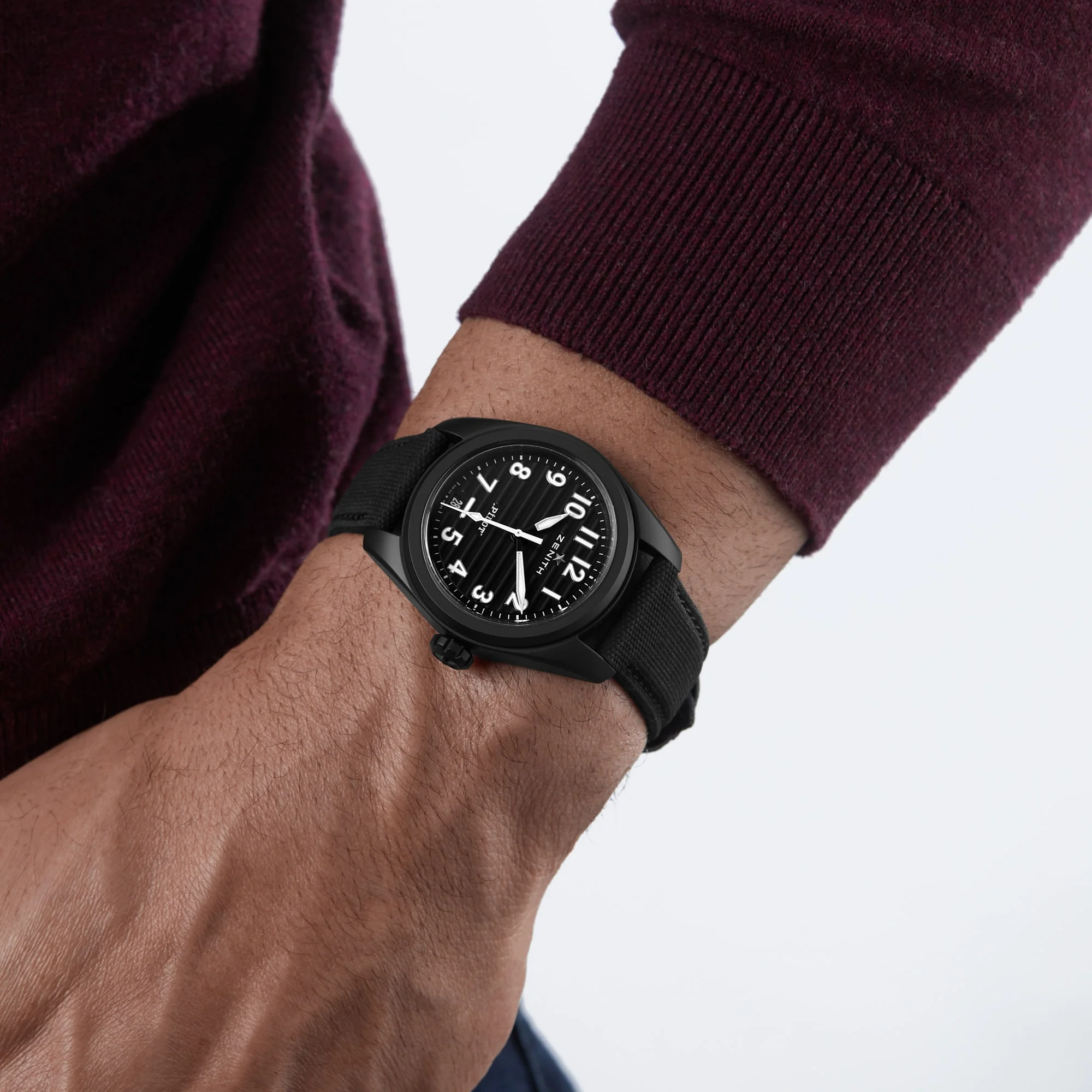 Pilot Automatic | 40mm, Ceramic, Fabric, Black Dial - Image 7